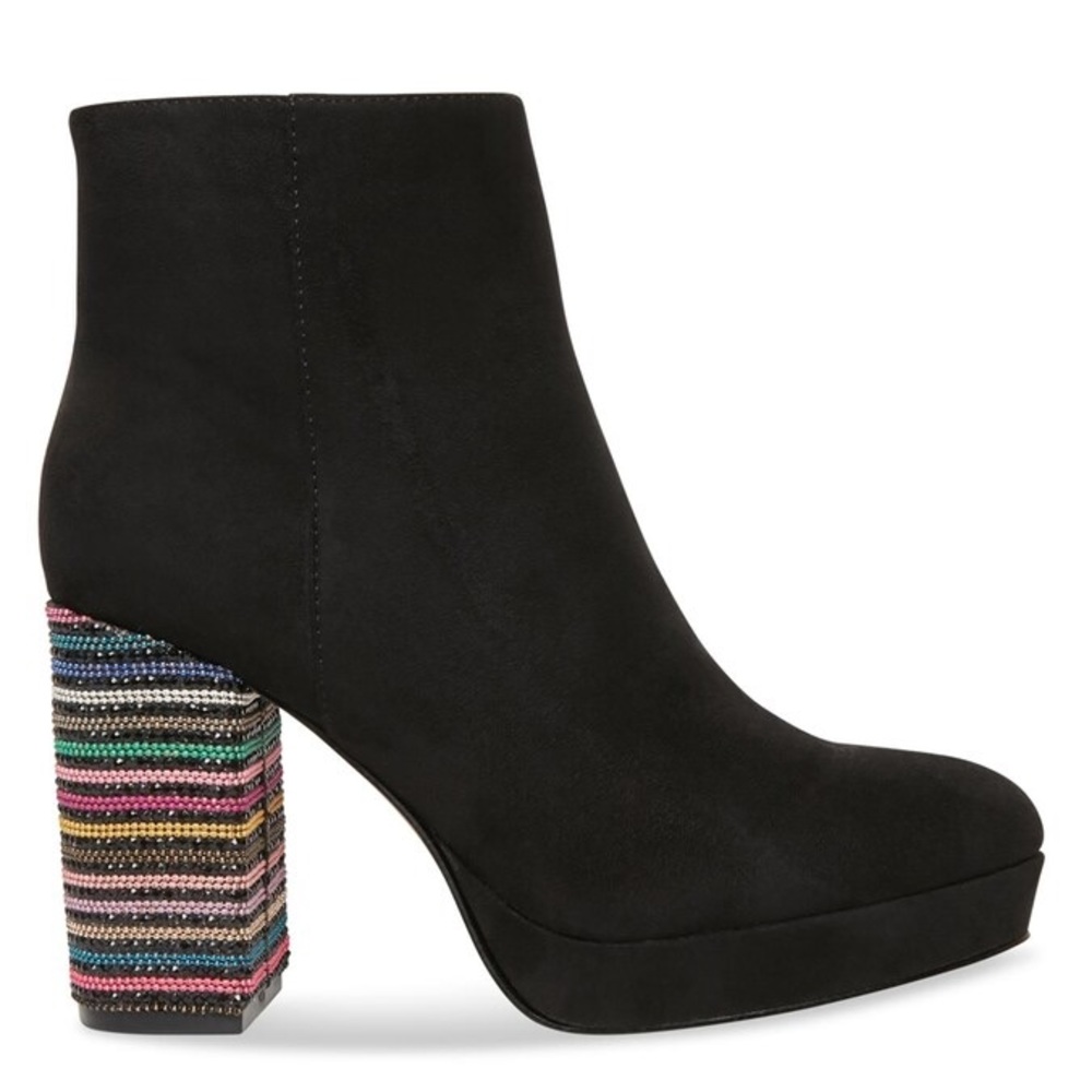 Betsey Johnson Downie Rhinestone Rainbow Bootie